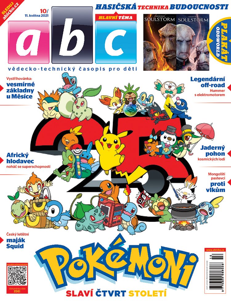 Pokémoni a hasiči budoucnosti v časopisu ABC č. 10/2021