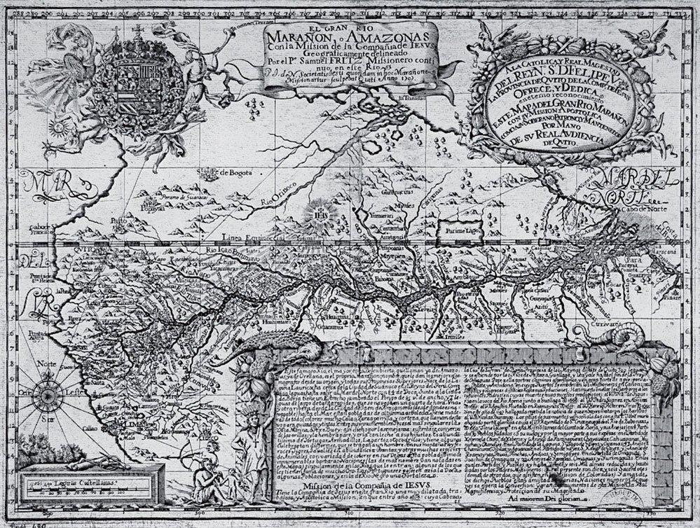 Tato tzv. Quitská mapa byla vytištěna v Quitu v roce 1707. Rytecké práce se ujal jezuita Juan de Narváez. Rozměry zmenšeniny původní Fritzovy mapy jsou 42x32 cm a byla věnována španělskému králi Filipu V.