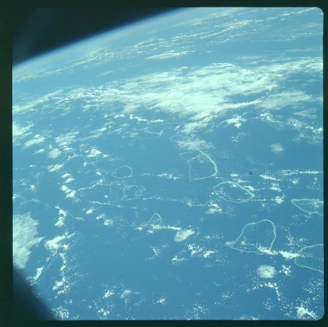 Pohled na Zemi za paluby Apolla 7