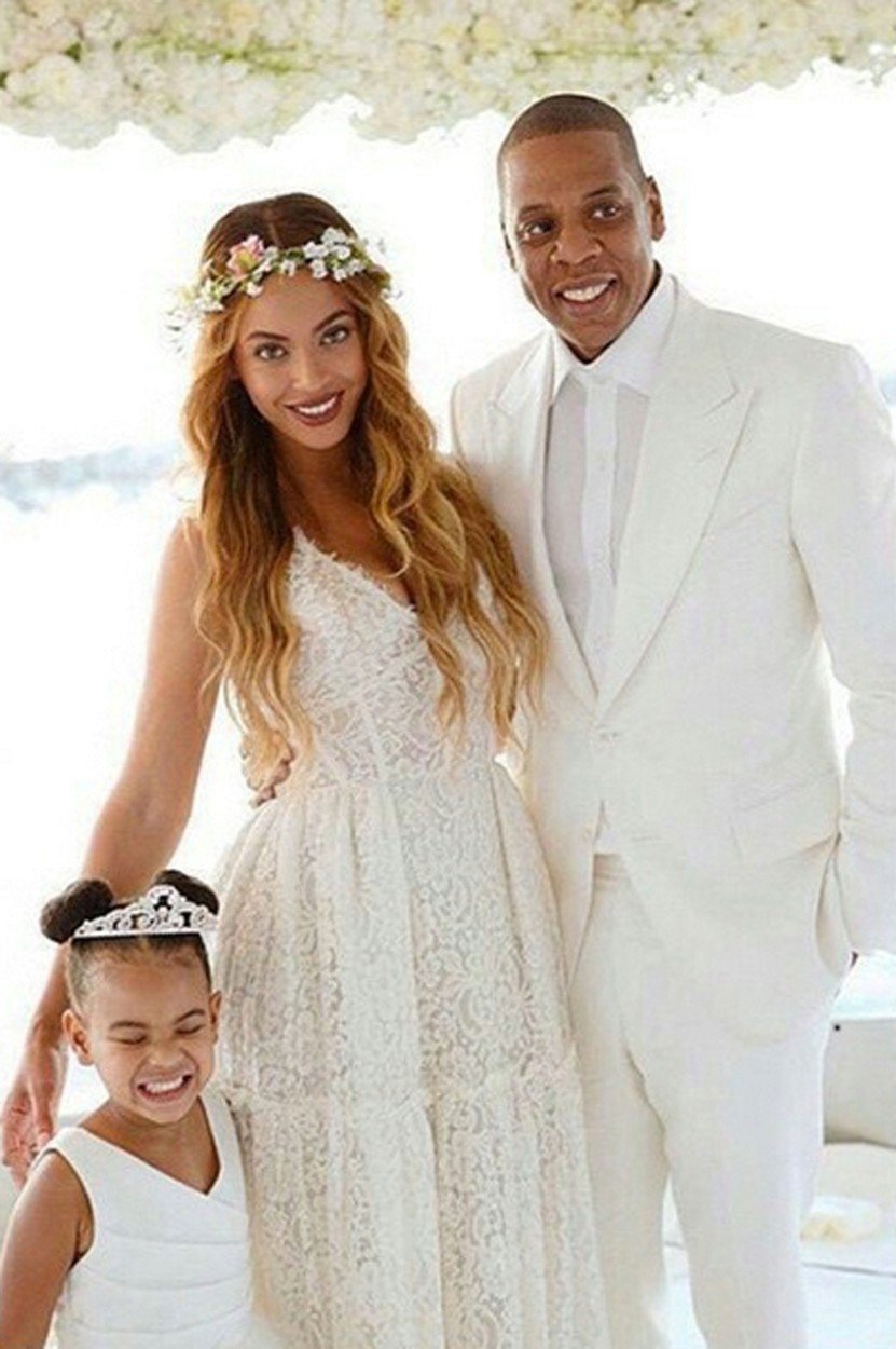 Beyoncé s manželem Jay-Z a dcerou Blue Ivy