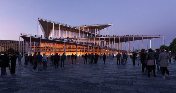 Architektonickou soutěž na budovu nové filharmonie v Praze (na vizualizaci) vyhrálo 17. května 2022 dánské studio Bjarke Ingels Group. Stavba má stát šest miliard korun a hotová být v roce 2032.