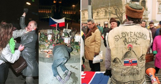 Před 28 lety se definitivně rozpadlo Československo. Jak se tehdy slavilo v Praze a Bratislavě