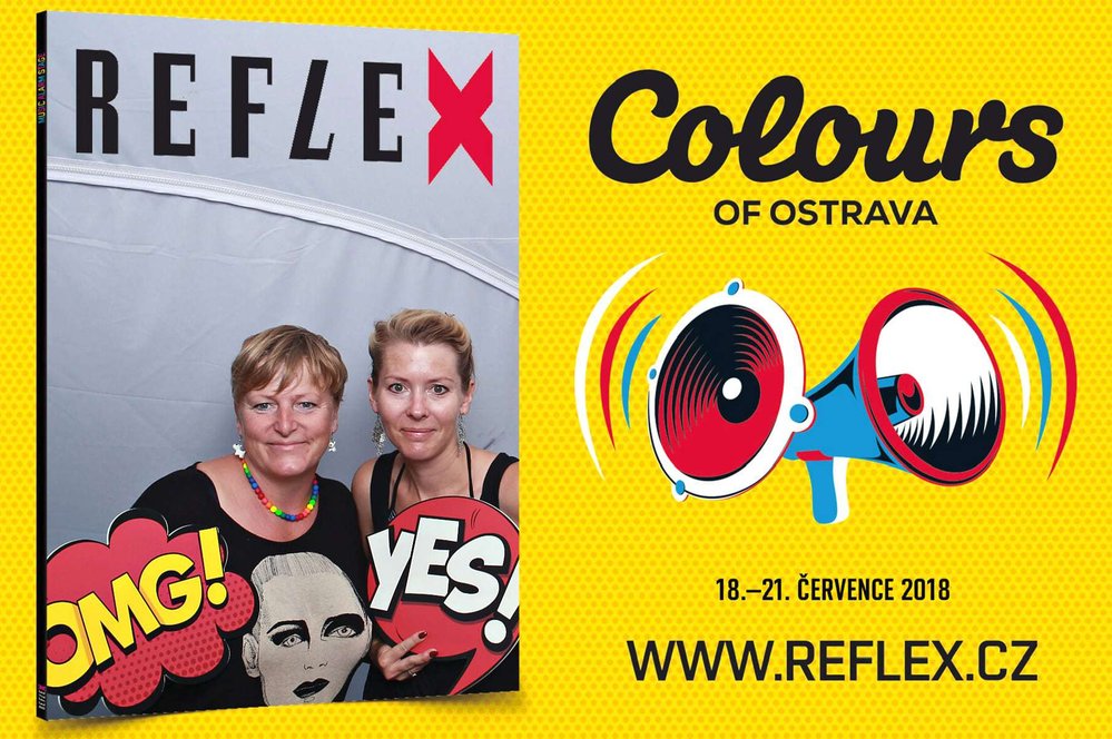 Colours of Ostrava 2018: Návštěvníci festivalu se fotili na obálky Reflexu