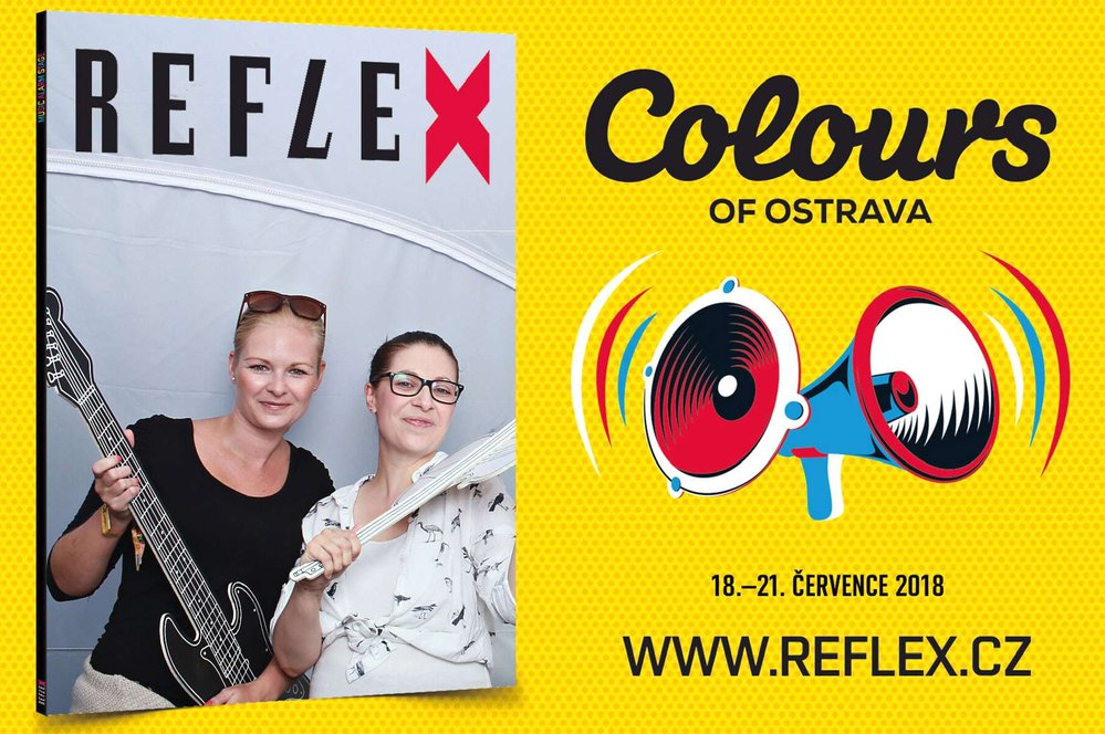 Colours of Ostrava 2018: Návštěvníci festivalu se fotili na obálky Reflexu