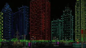 Cyberpunkové město z ASCII znaků působí skoro jako skutečný svět. Nechybí auta, chodci ani budovy s interiéry Cyberpunkové město z ASCII znaků působí skoro jako skutečný svět. Nechybí auta, chodci ani budovy s interiéry