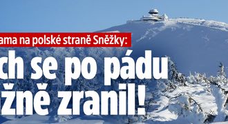 Další tragédie na Sněžce: Z hory se na polskou stranu zřítil Čech, je ve vážném stavu!
