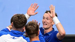 Davis Cup: Česko - USA 1:1. Z deprese do euforie. Skvělý Lehečka srazil finalistu US Open Davis Cup: Česko - USA 1:1. Z deprese do euforie. Skvělý Lehečka srazil finalistu US Open