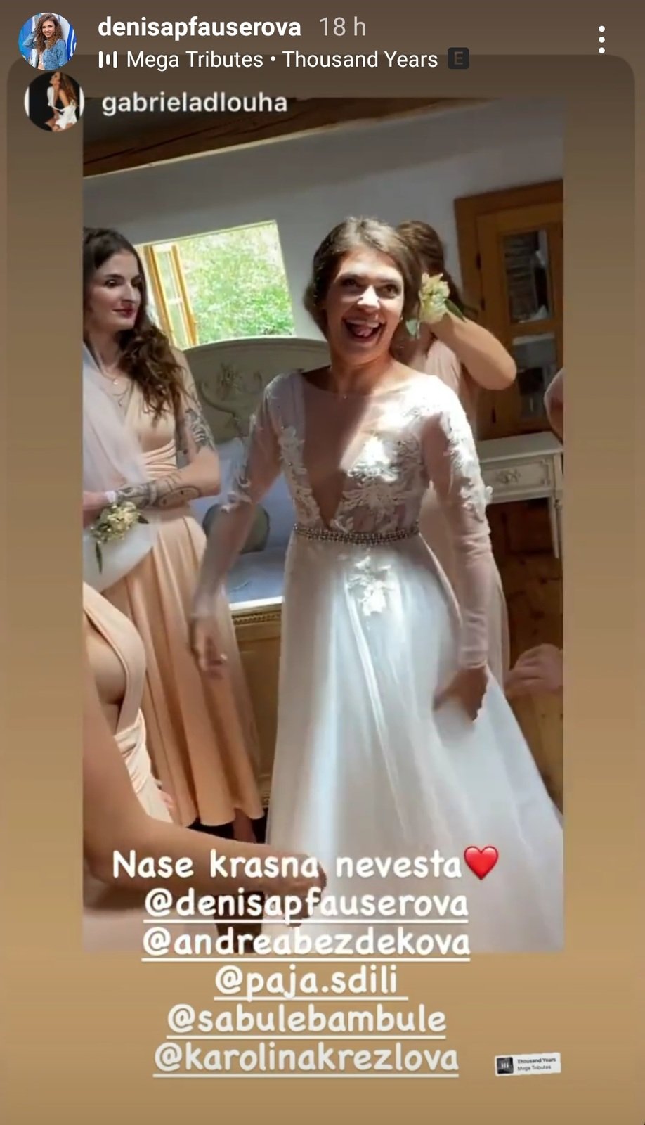 Denisa Pfauserová se vdala