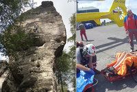 Náročný den horské služby: Na Klínovci se zranil malý cyklista (12), na Ústecku se zřítil horolezec
