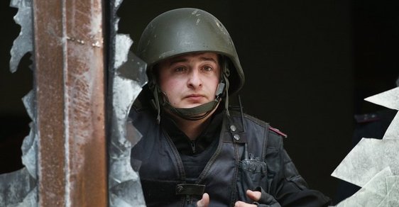Fotoreportáž: Jak Rusové krvavě obsadili budovu státního zastupitelství v Doněcku