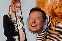 Elon Musk se raduje z miminka. Po 5 synech se spisovatelkou má kluka se zpěvačkou Grimes