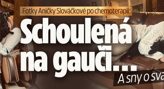 Fotky Aničky Slováčkové po chemoterapii: Schoulená na gauči... A sny o svatbě!