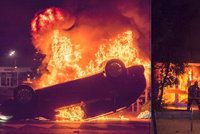 Zapálená auta, granáty: Dopravák zastřelil muže při kontrole, Francií zmítají nepokoje