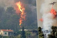 V Chorvatsku, Itálii, Francii i Černé Hoře hoří. Požáry už se dotkly turistů