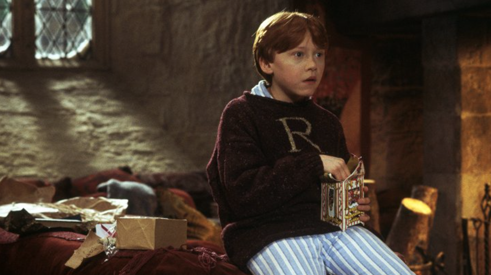 Rupert Grint ve filmu Harry Potter a Kámen mudrců