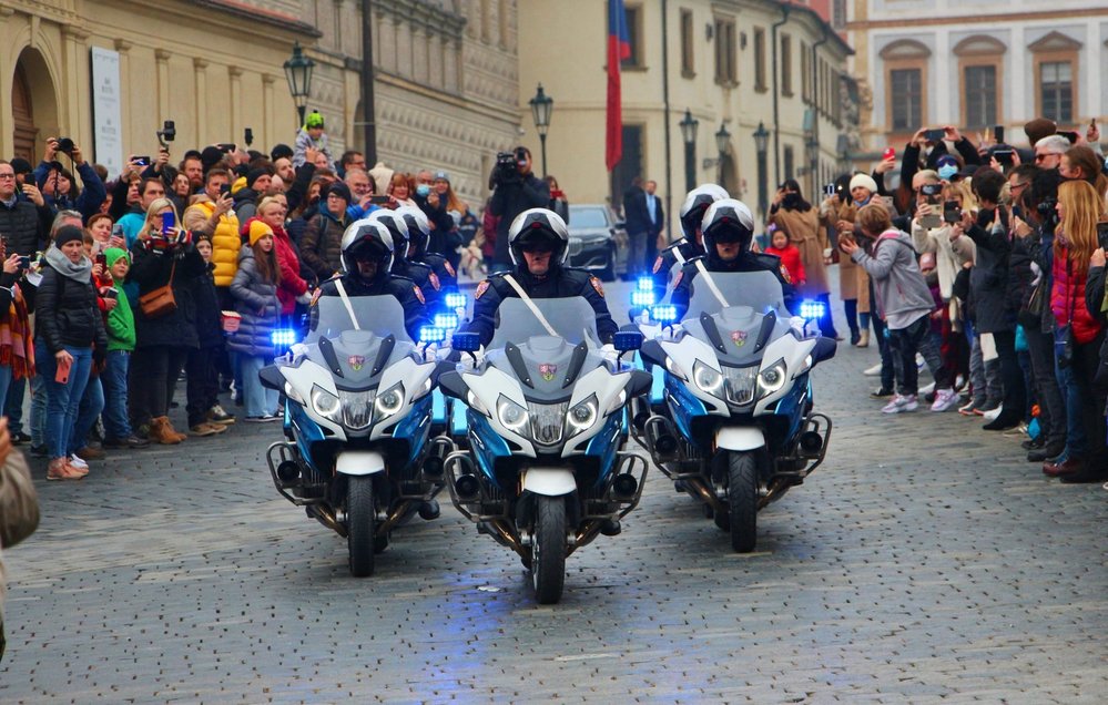 Slavnostní střídání Hradní stráže na Pražském hradě (28. 10. 2021)