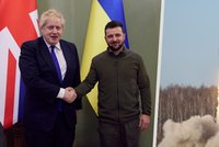 S „krokodýlem“ Putinem nejde jednat, tvrdí britský premiér. Johnson chce Ukrajině poslat raketomety