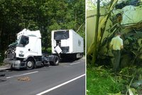 Fatální nehoda: Kamion to u Karlových Varů nabral do stromu!