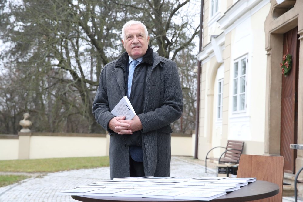 Křest nové knihy exprezidenta Václava Klause (16. 12. 2020)