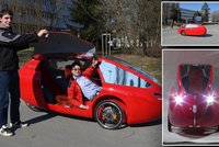 Rudá kapka brázdí silnice na Zlínsku: Čeští vynálezci vymysleli kolo s kapotou
