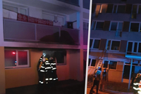 Požár paneláku v Kralupech: Dramatická evakuace a dva lidi v nemocnici!