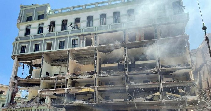 Kubánskou metropolí otřásl výbuch plynu. Při explozi hotelu zemřelo nejméně 8 lidí