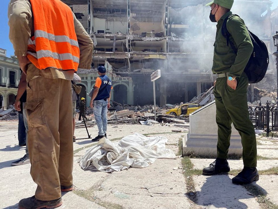V kubánské metropoli došlo k výbuchu hotelu, (06.05.2022).