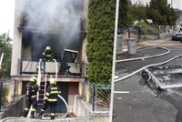 Požár rodinného domu v Lipníku nad Bečvou: Vznikl zřejmě po výbuchu
