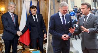 Macron na návštěvě Prahy: Setkání s Pavlem i Fialou. Uctí i oběti střelby na fakultě