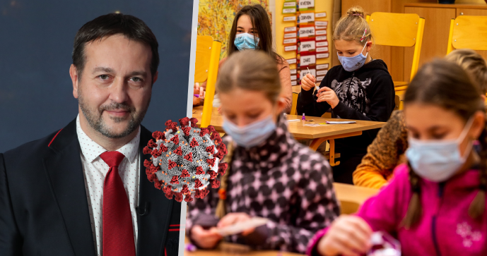 Epidemiolog Rastislav Maďar a roušky ve školách