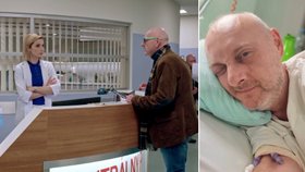 Seriálový herec (50) z Nemocnice: Boj s rakovinou! Fotky z onkologie mluví za vše