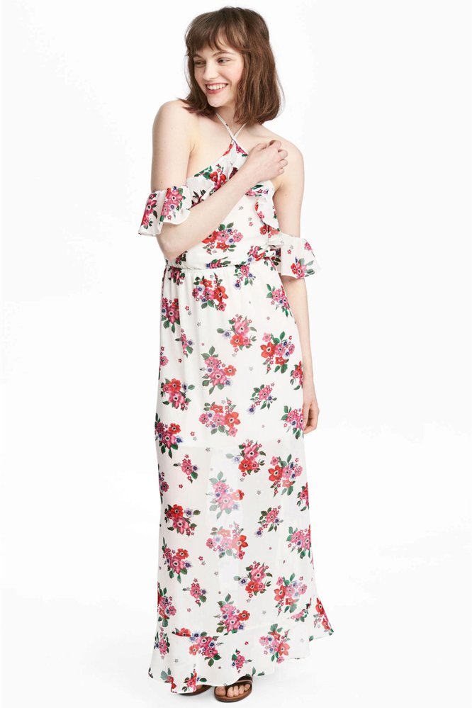 Dlouhé šifónové šaty, H&M, 399 Kč