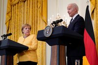 Merkelová v Bílém domě: S Bidenem řešila covid i plynovod, povečeřela s Clintonovou