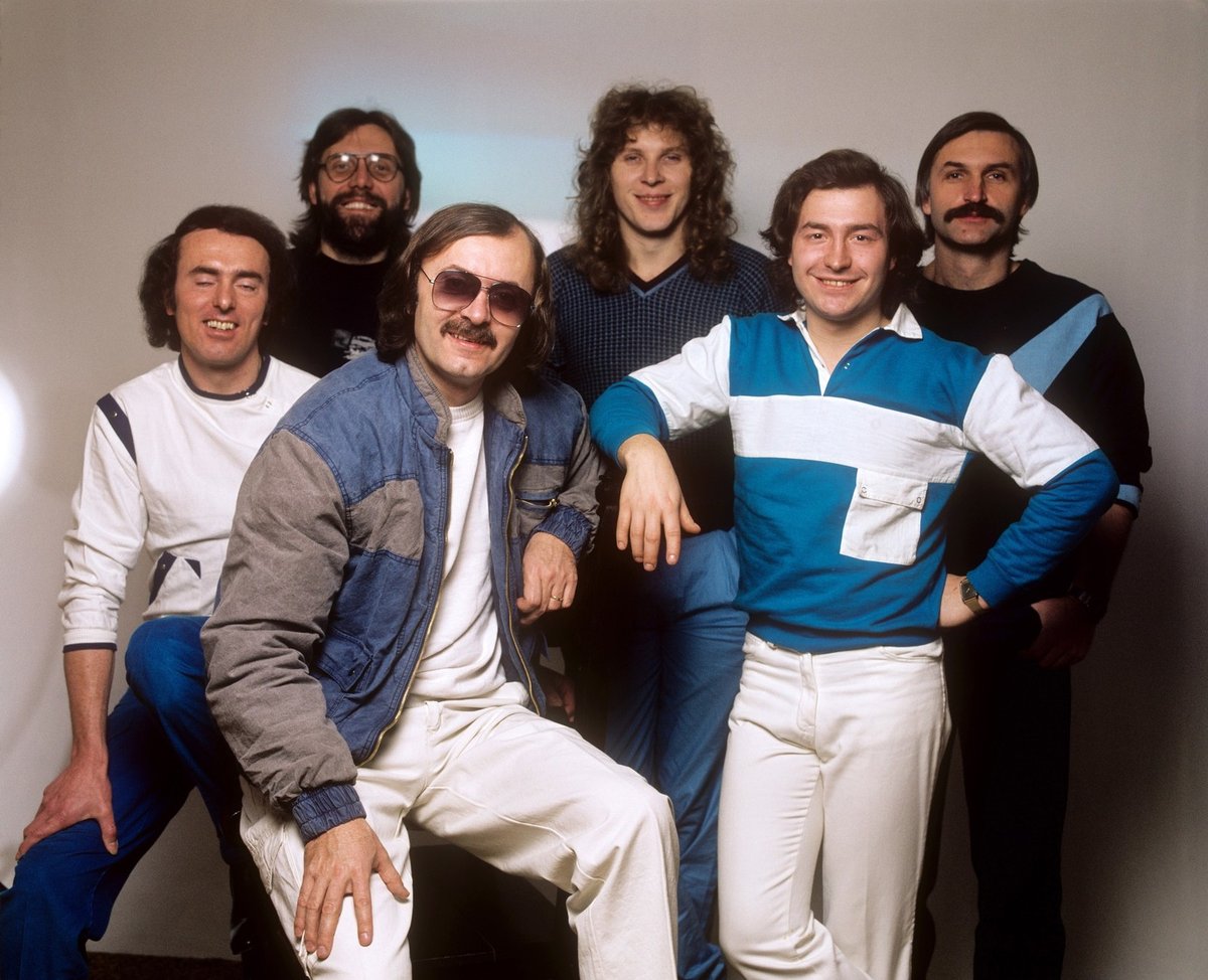 1980 - Michal David se skupinou Kroky Františka Janečka. 
