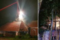 Ve Slaném shořel barokní mlýn: Podle svědků ho někdo zapálil a zabarikádoval obyvatele uvnitř!