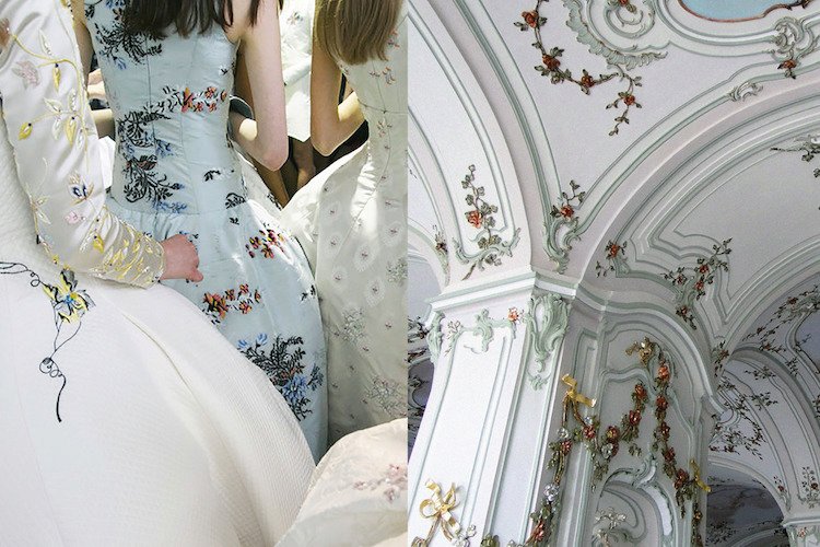 Dior Haute Couture na podzim 2014 nesla stopy inspirace interiérem paláce Esterhazy v Maďarsku
