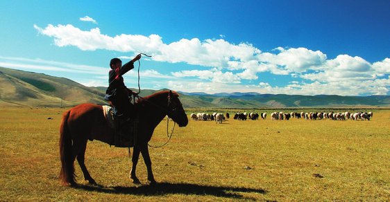 Pestře monotónní střed Mongolska: Nekonečné stepi jsou oázou klidu, ve kterých je snadné se ztratit