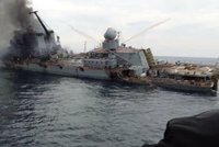 Rusko poprvé přiznalo ztráty po potopení křižníku Moskva. O ukrajinských střelách mlčí