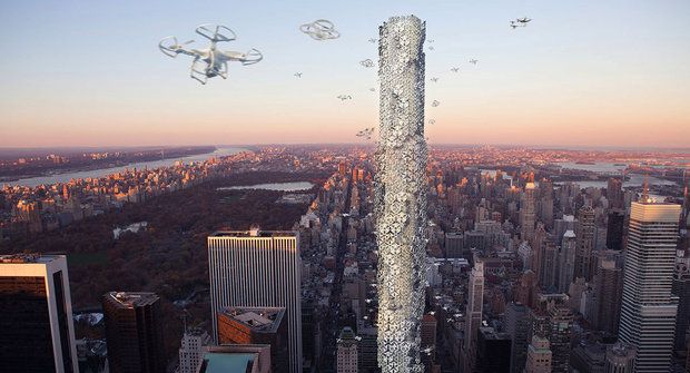 Město zítřka: Mrakodrapy pro kompy a drony