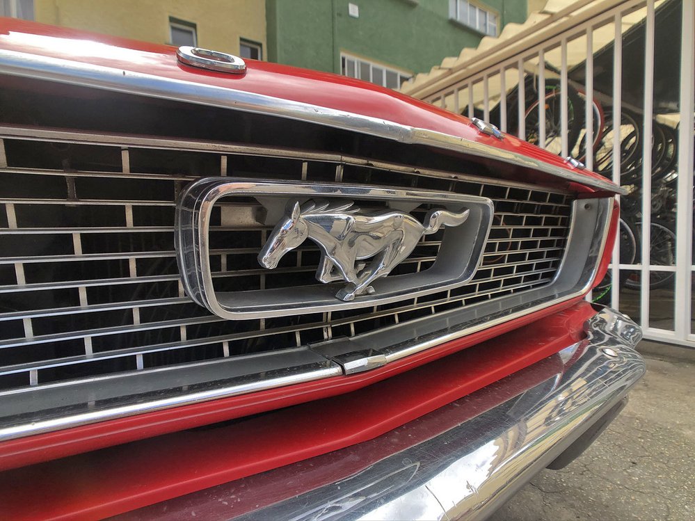 Ikonické logo Fordu Mustang není vidět jenom na těchto sportovních vozech. Často si logem zdobí kolumbijští řidiči autobusů své pracoviště za volantem.