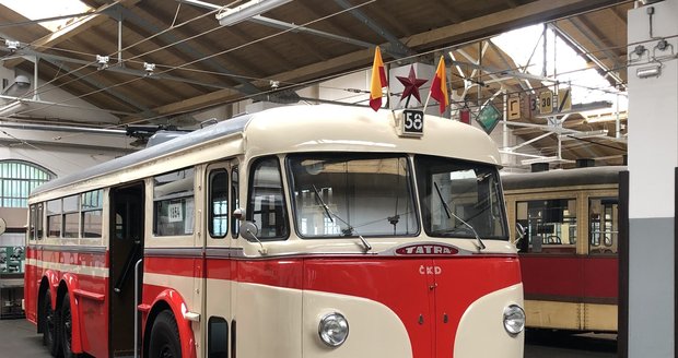 Another type of trolleybus, which the museum has had in its collection for a long time