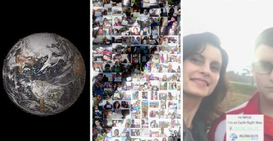 NASA vytvořila první globální selfie na světě – skládá se z 36 422 fotografií. Zúčastnil se někdo z Česka?
