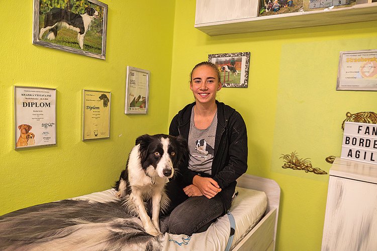Natálie Mlejnková (12 let, Kamenice) potvrzuje, že pes je nejlepším přítelem člověka.