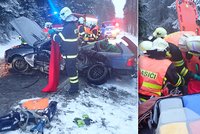 Tragická srážka BMW s dodávkou: Jeden mrtvý, několik zraněných včetně dítěte!