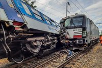 Srážka lokomotivy a vlaku v Němčicích, která způsobila škodu za 24 milionů: Může za ni strojvůdce!