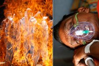 13 pacientů na JIP zemřelo při požáru. A děsivých 2263 obětí viru za jediný den v Indii