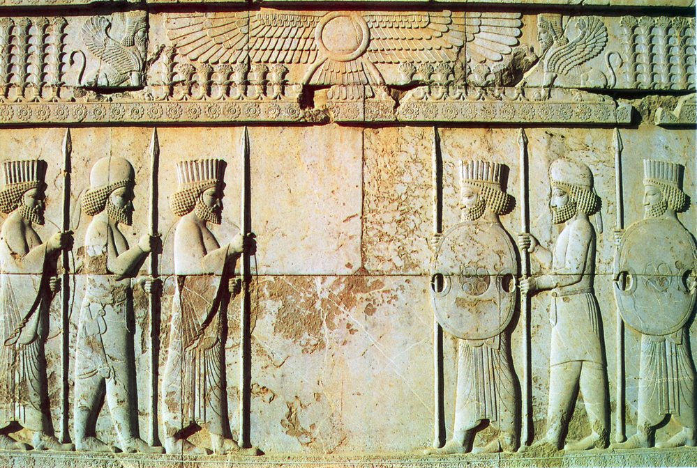 Nesmrtelní na zdi paláce v Persepoli