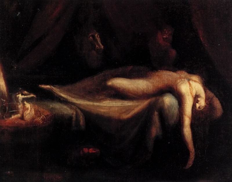 Další verze obrazu Noční můra malíře Henryho Fuseliho.