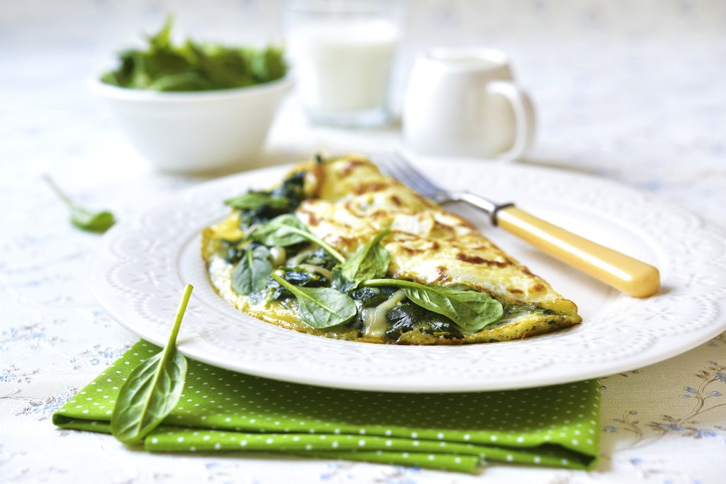 Vaječná omeleta může být vydatnou snídaní i lehkým obědem