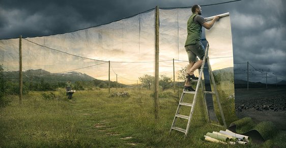 Švédský fotograf dostane vaši mysl pomocí optických klamů
